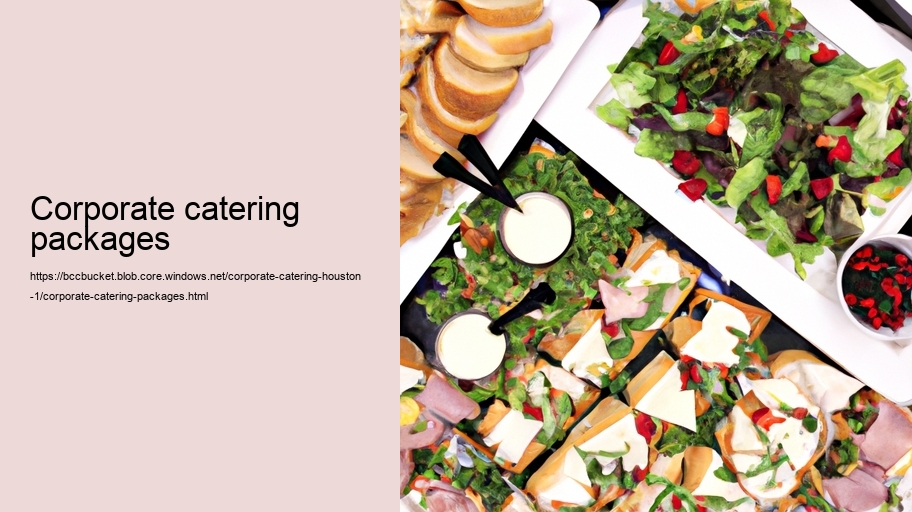 corporate catering packages