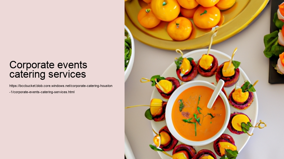 corporate events catering services