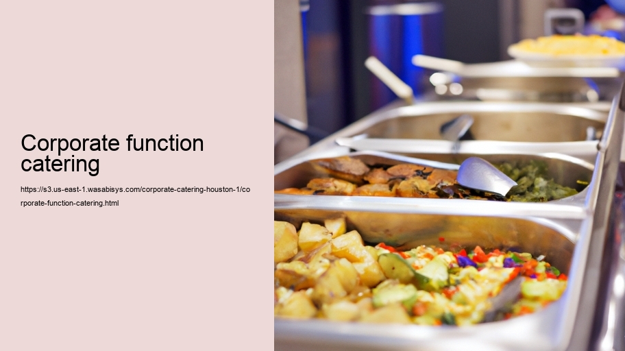 corporate function catering