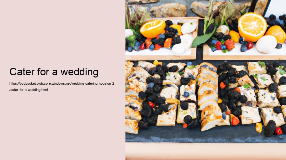 cater for a wedding